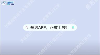 鲸选app上线